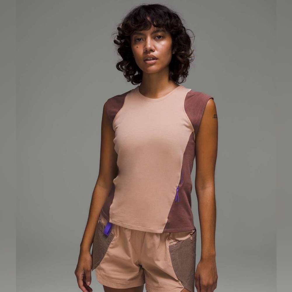 Lululemon Mauve Pink Clay Cap Sleeve Hiking Tank Top 6